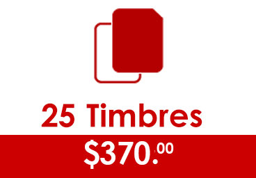 25 Timbres: $270