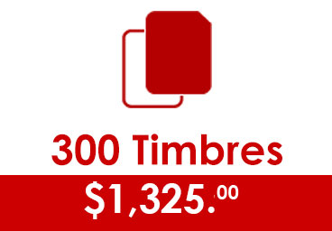 300 Timbres: $1325