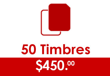 50 Timbres: $450